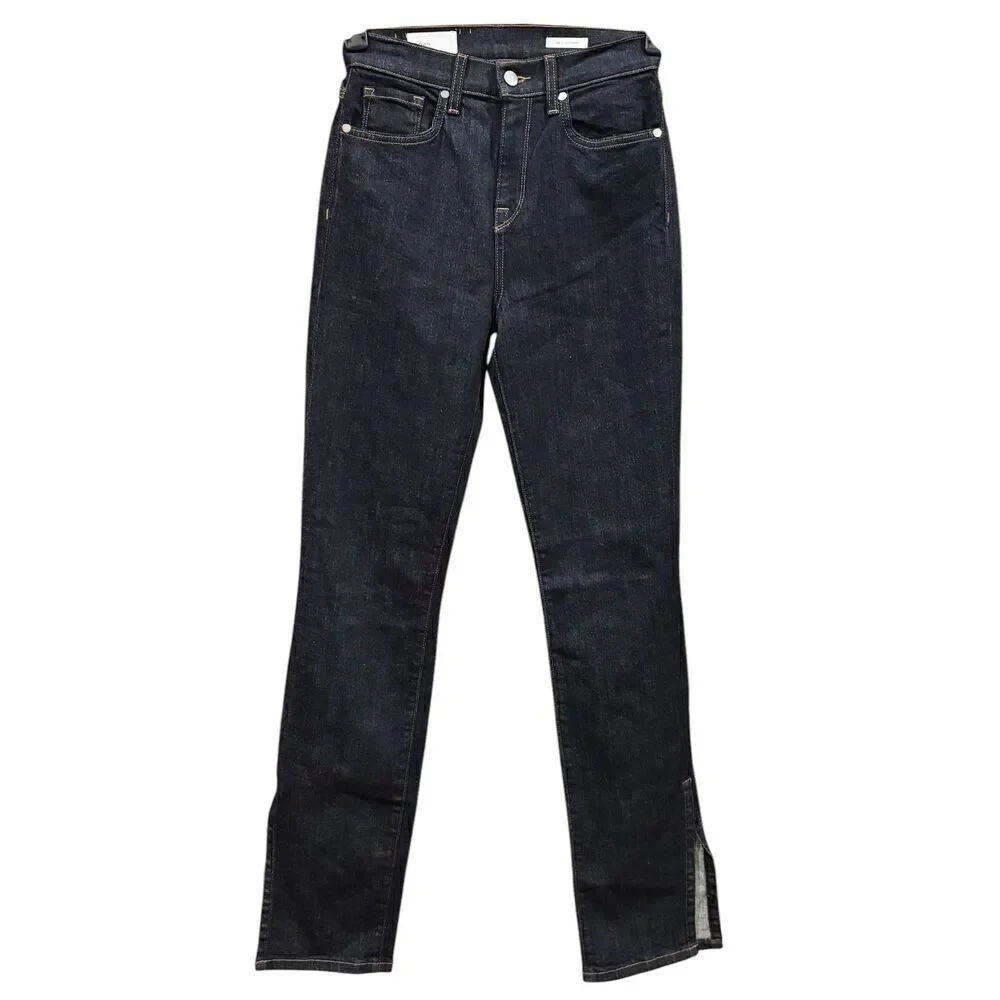 BLDWN Vented Hi Rise Skinny Jean in Abyss Blue Dark Wash NWT Size 26